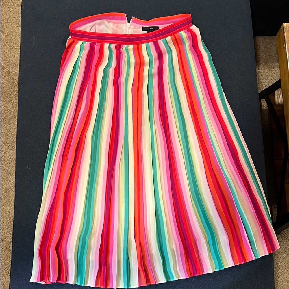 Colorful Striped J Crew Women's Skirt